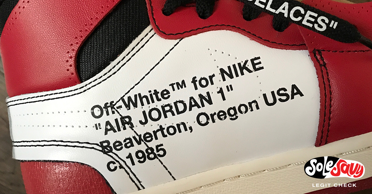 How To Spot Real Off-White x Nike Sneakers: Air Jordan 1 & More