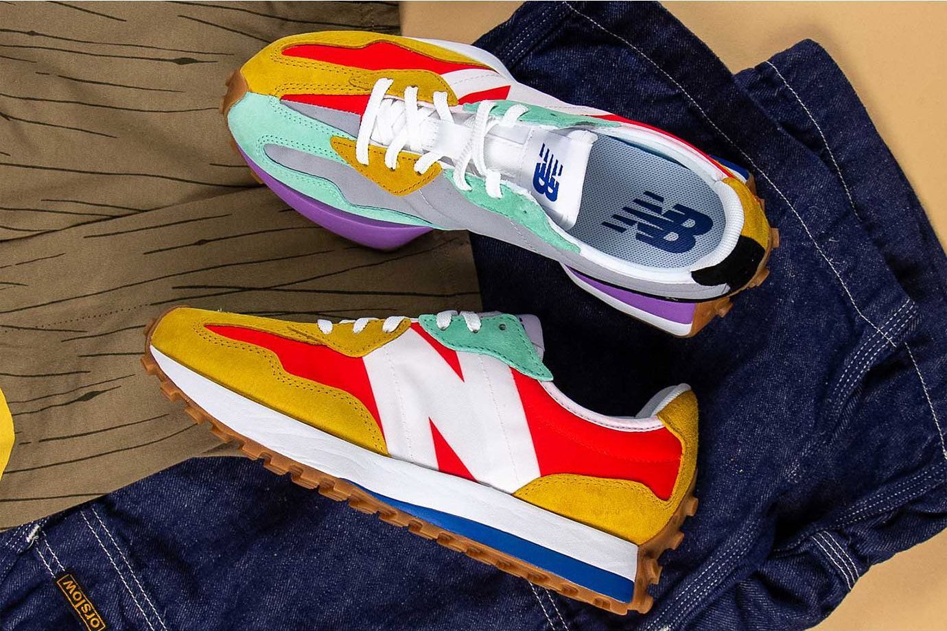 new balance 327 neon flame