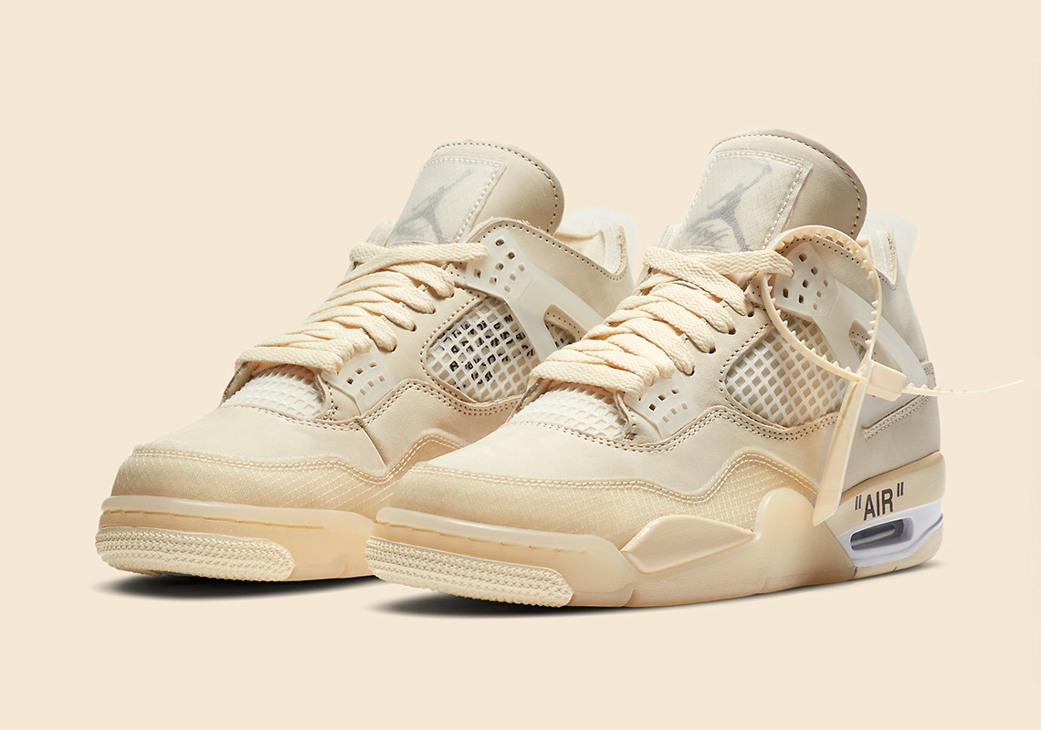 Off-White™ x Air Jordan 4 Sail Official Images