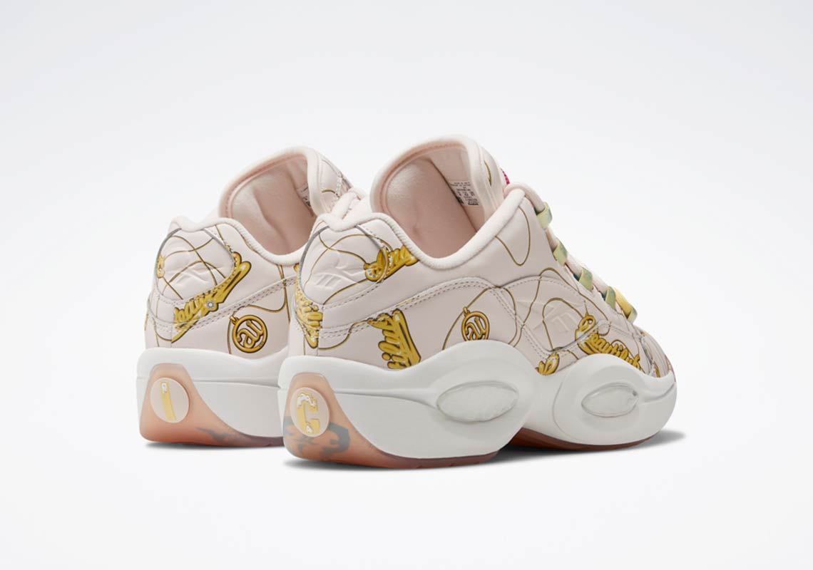 Reebok Question Low BBC Ice Cream - Beepers & Butts Shoes - Size 10 - Grey / Green