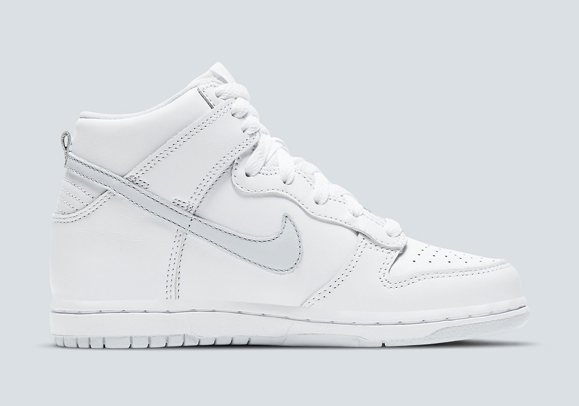 nike dunk high sp white pure platinum