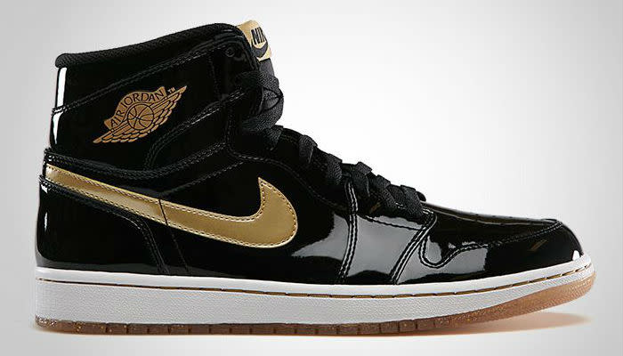 Gold patent hotsell leather jordan 1