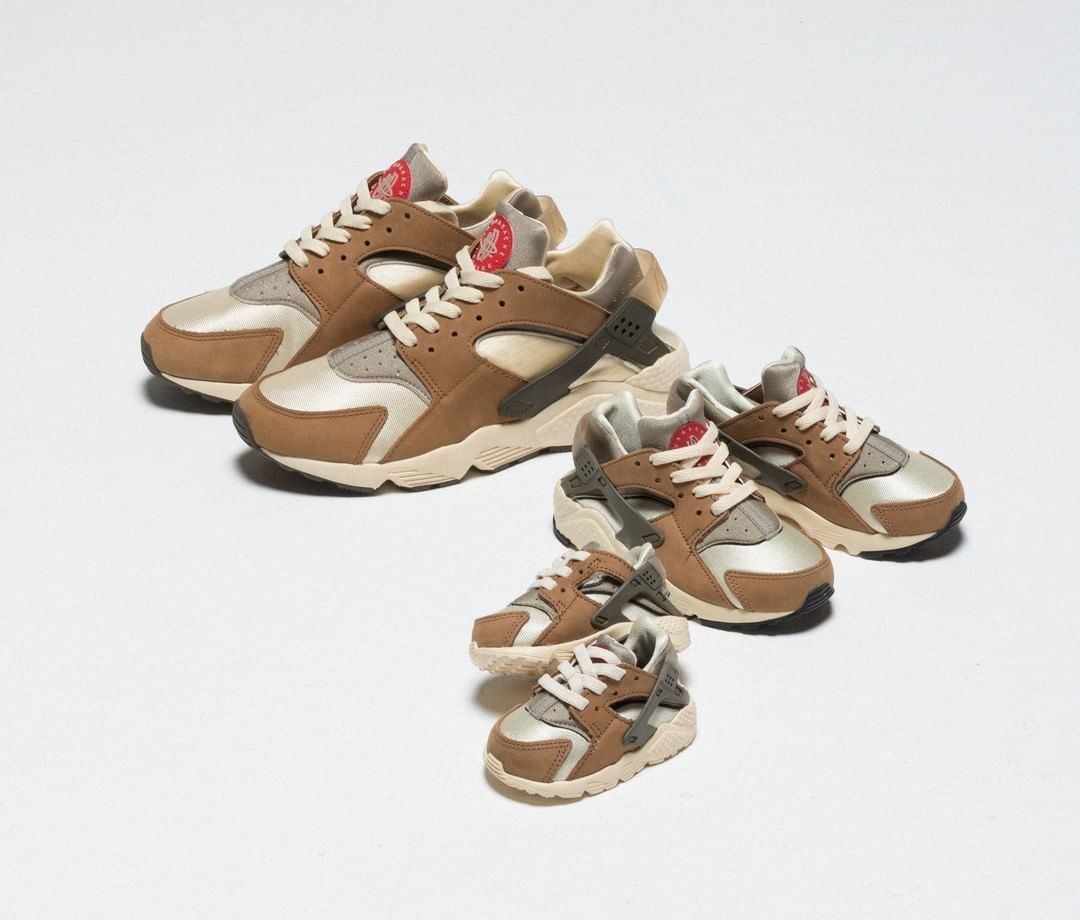 Nike X Stussy Huarache Desert Oak Online Drop List Release Info Solesavy