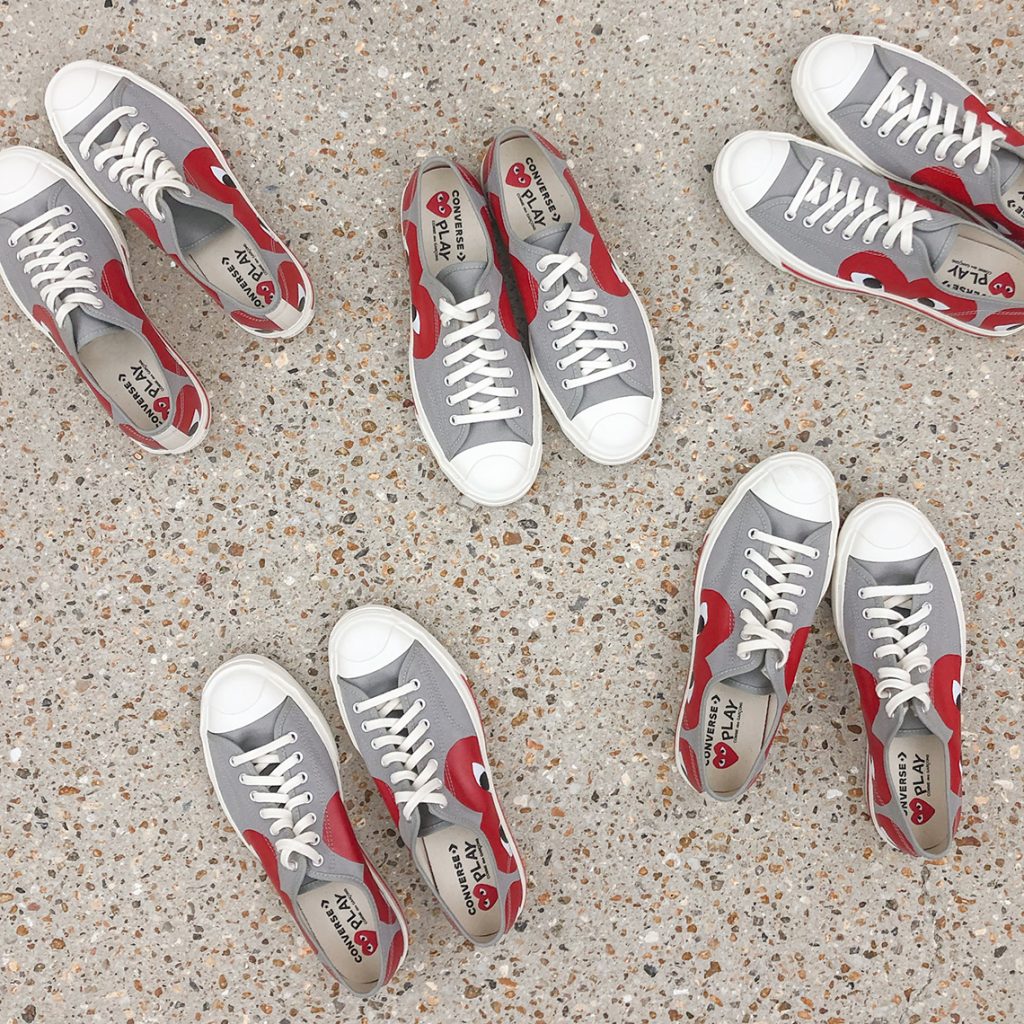 converse jack purcell x comme des garcons play