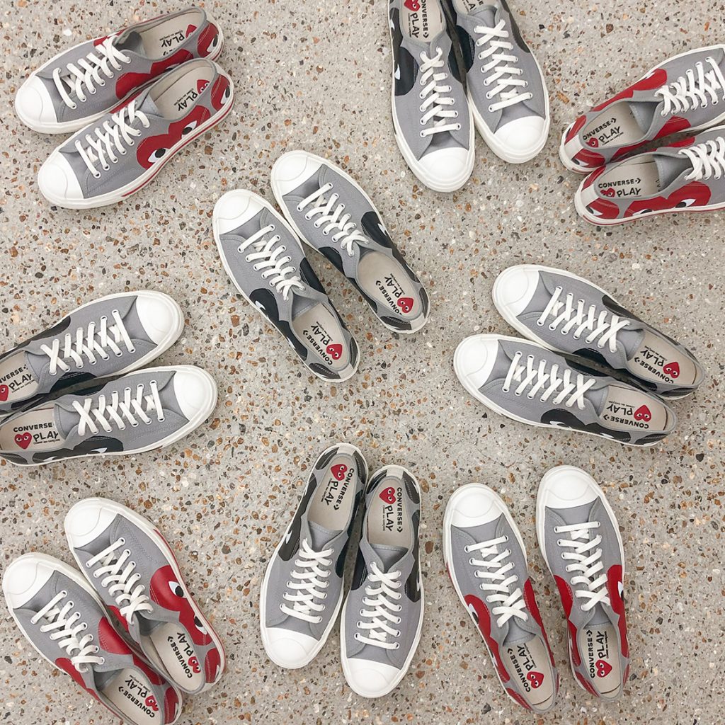 converse jack purcell x comme des garcons play