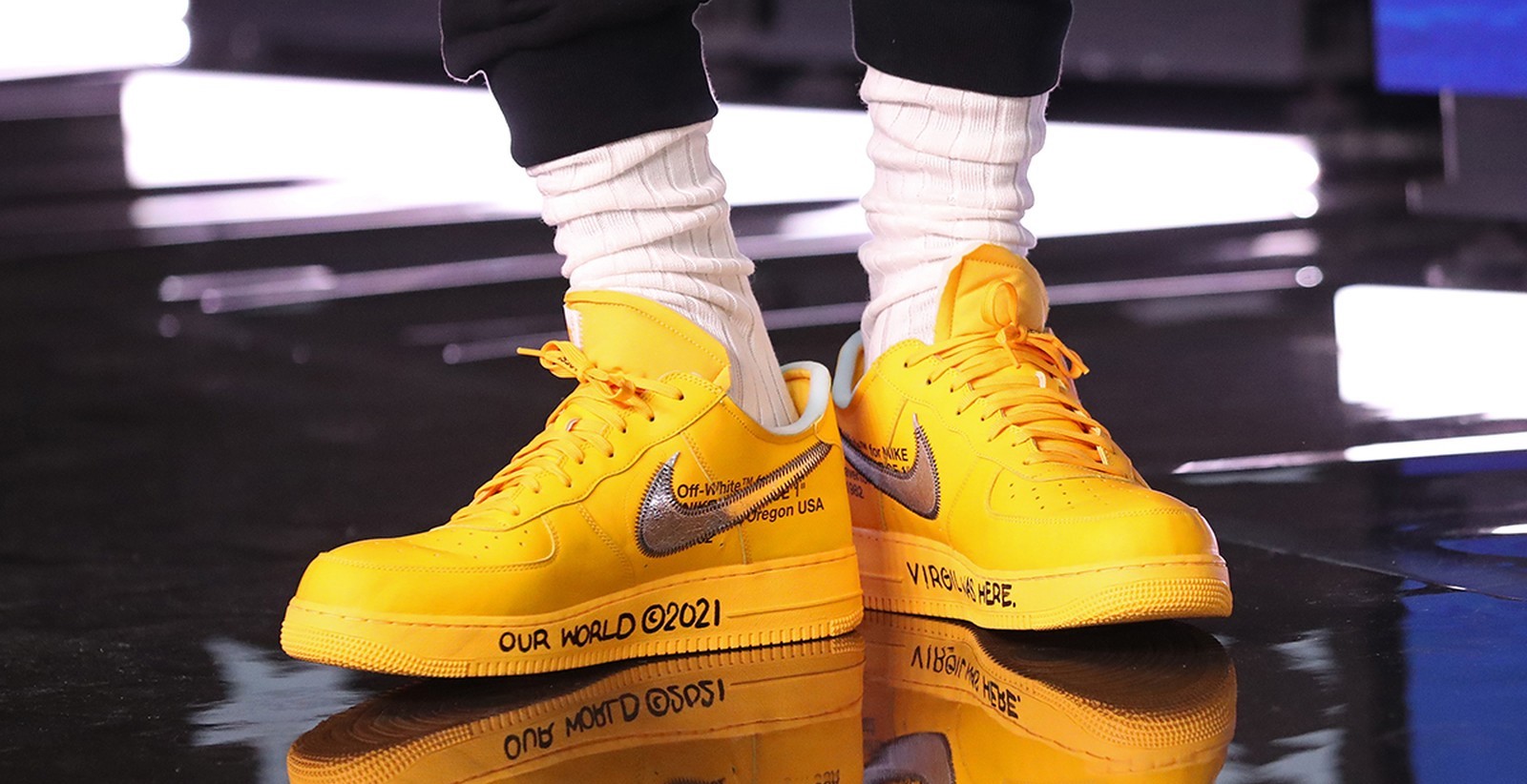 LeBron James Previews Unreleased Off-White x Nike Air Force 1s at All-Star  2021
