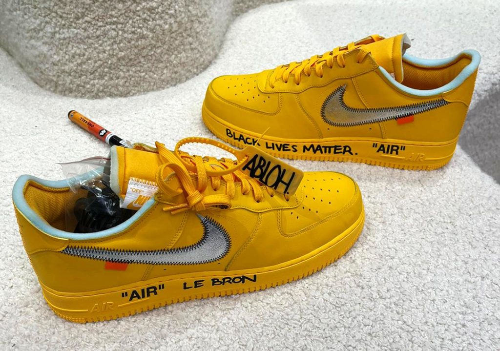 LeBron James Previews Unreleased Off-White x Nike Air Force 1s at All ...