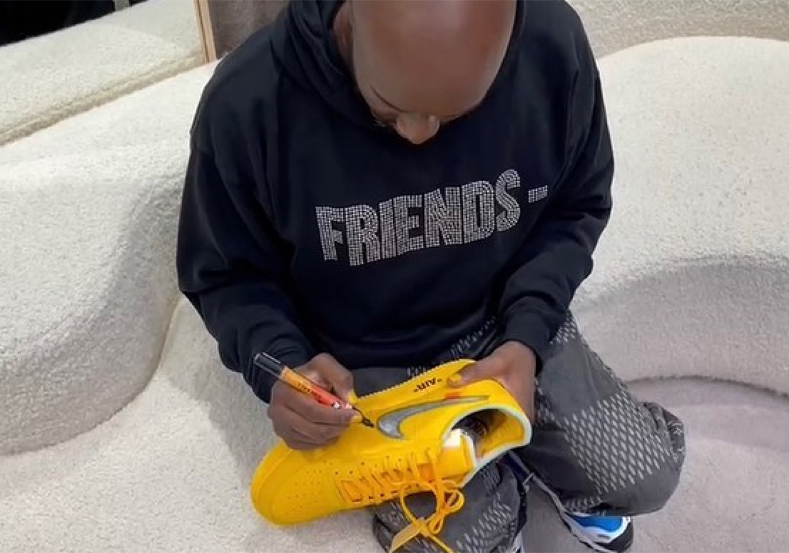 Virgil Abloh signs unreleased Off White x Nike Air Force for Lebron James