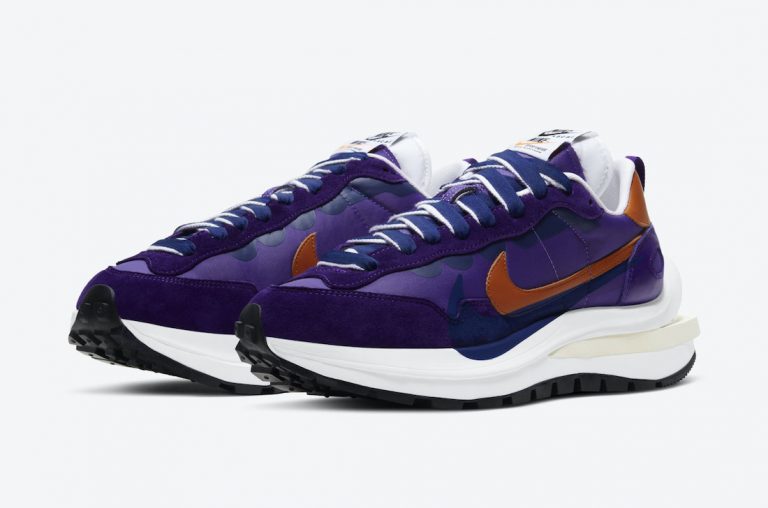 nike waffle sacai purple