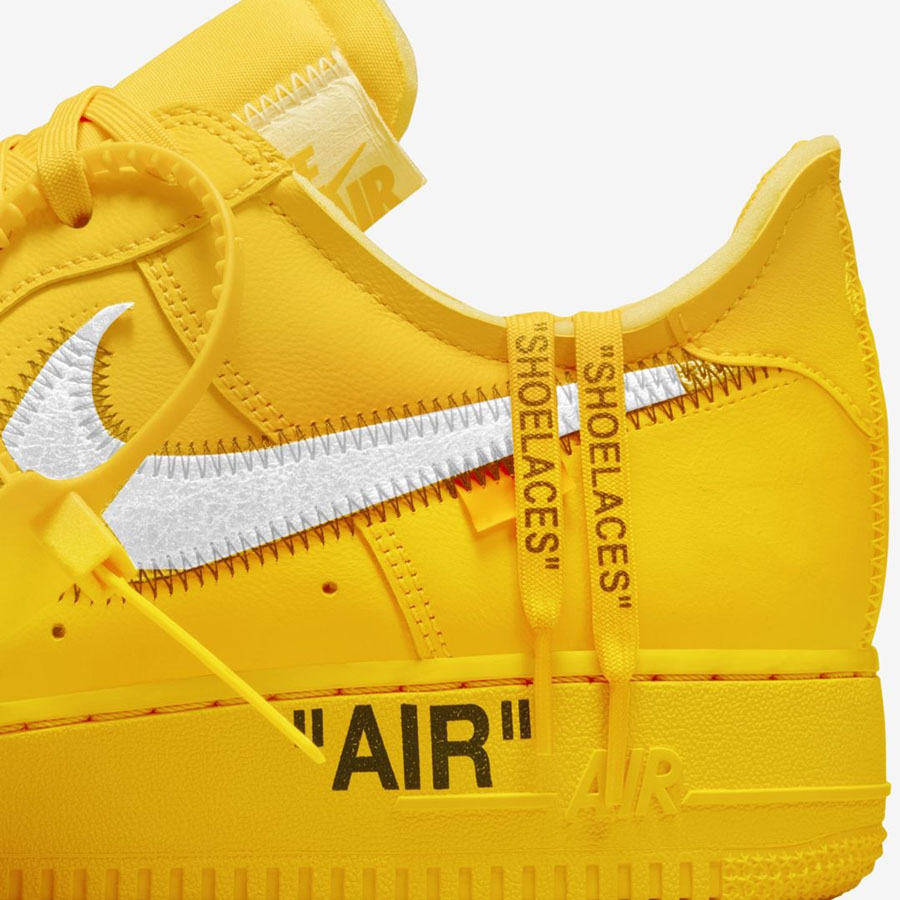 2021 Nike Air Force 1 Low X Off-White University Gold 