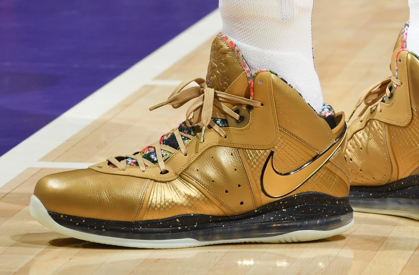LeBron James in the Nike LeBron 8 "Watch The Throne" SoleSavy