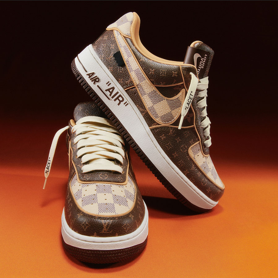 Louis Vuitton x Nike Air Force 1 Auction Release Date