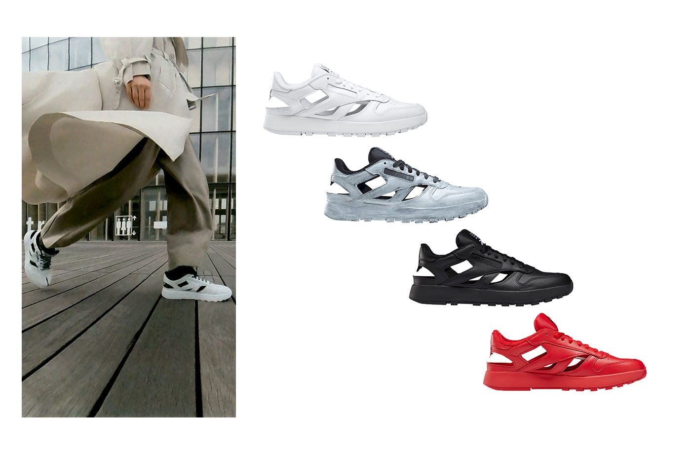 Maison Margiela x Reebok Classic Leather Tabi Décortiqué Low