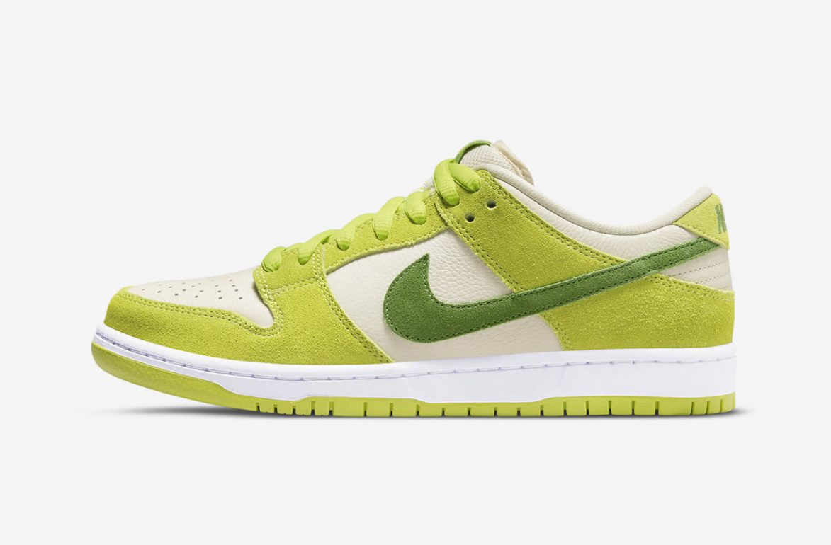 nike dunks low light green