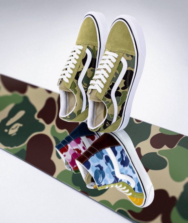 The BAPE x Vans Sk8-Hi & Old Skool 