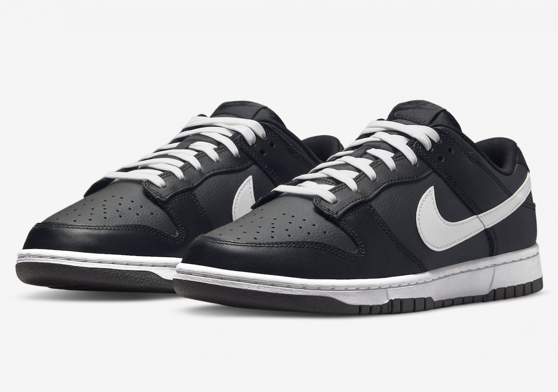 dunk low black white drop