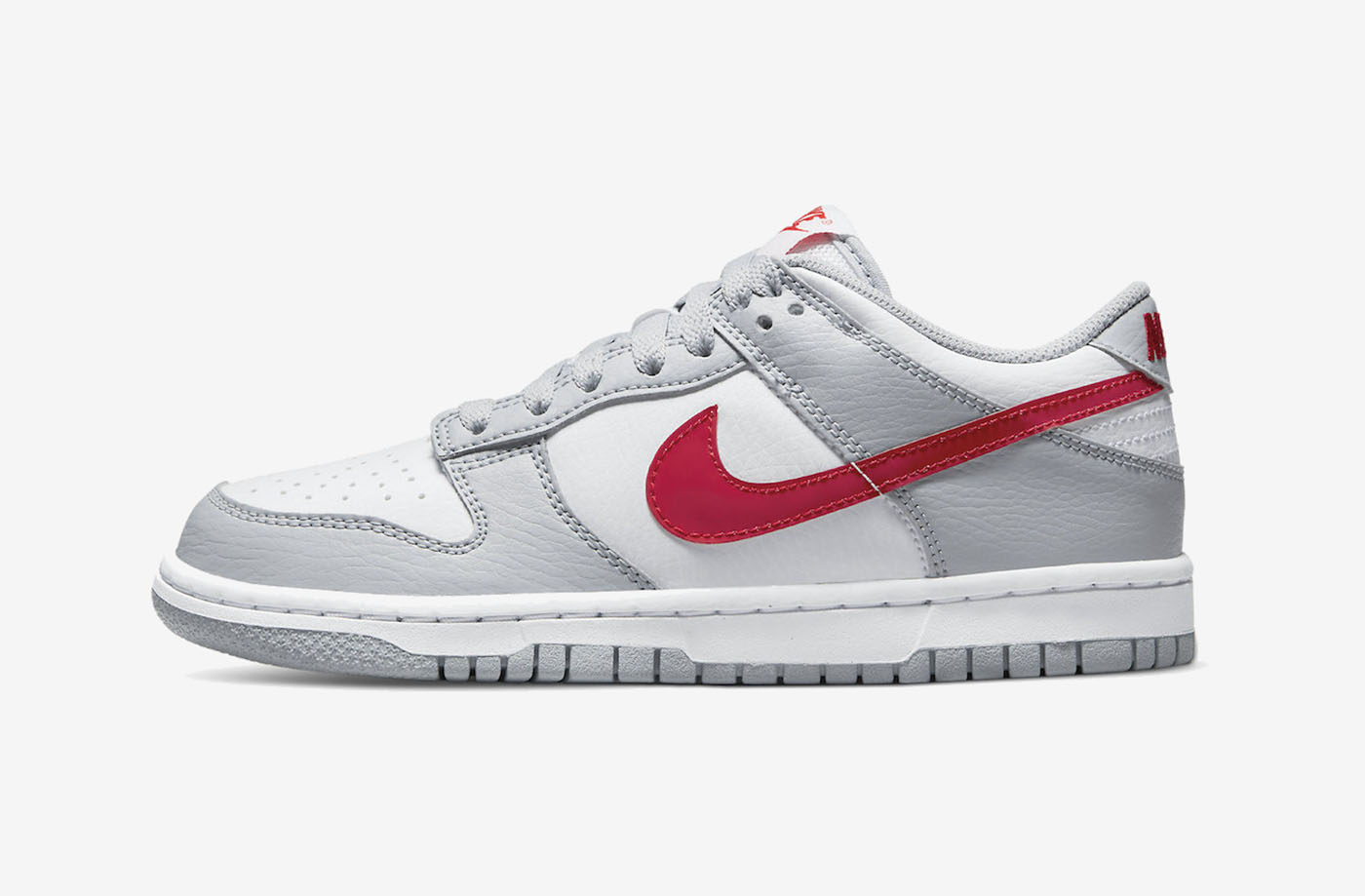 Nike Dunk dunk low free Low GS White/Grey/Red Release Date | SoleSavy
