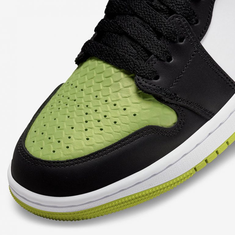 Air Jordan 1 Low Vivid Green Snakeskin Release Date SoleSavy