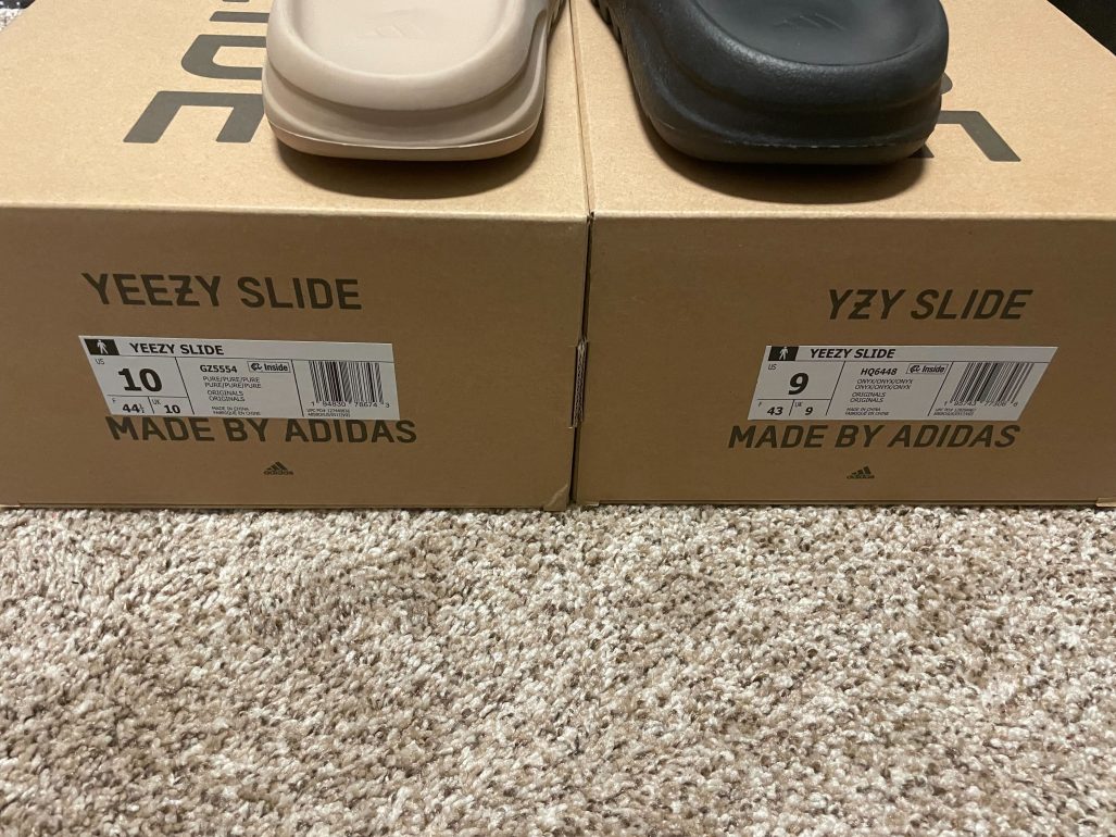 Yeezy slide women's discount sizing