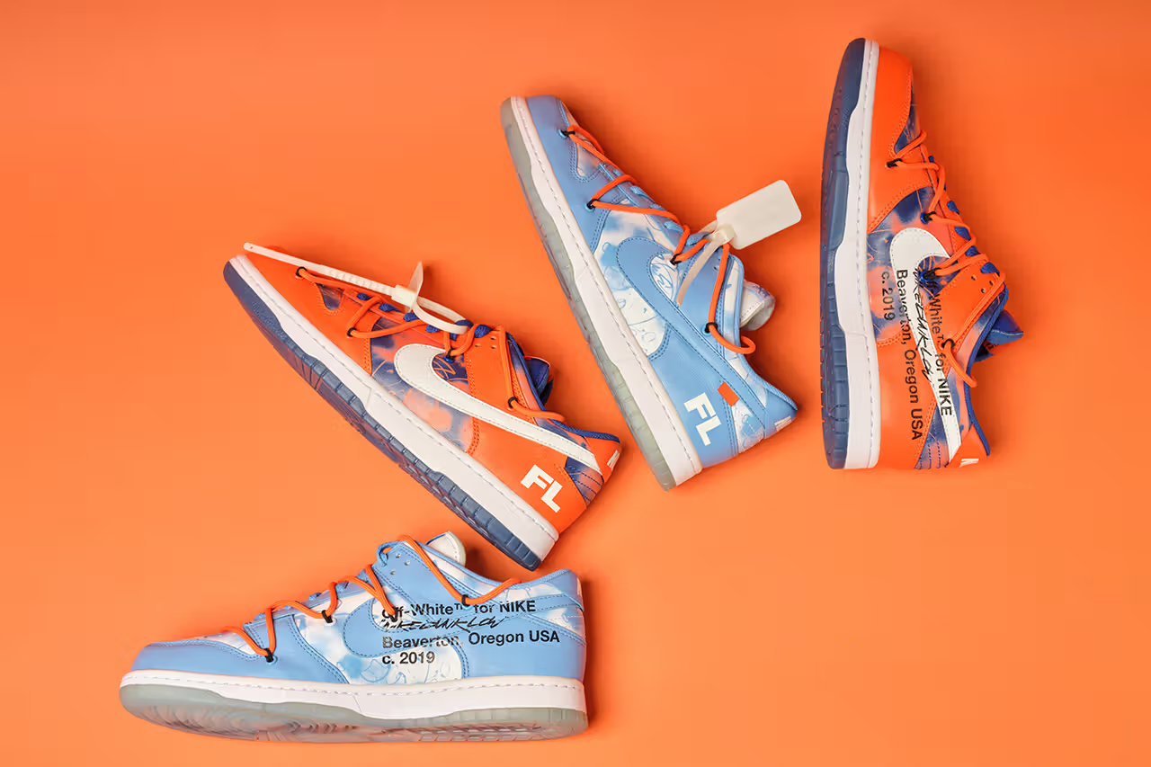 Futura Off-White Nike Dunk Low Auction