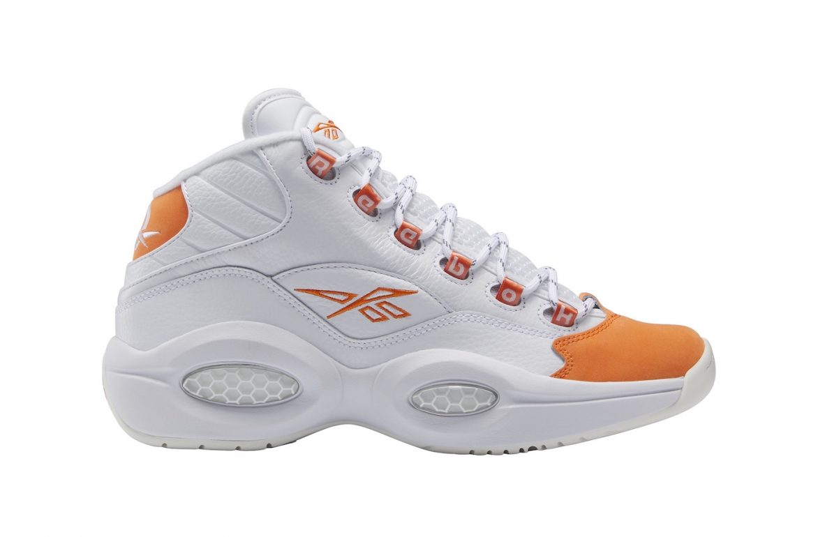 Reebok Question Mid Orange Toe