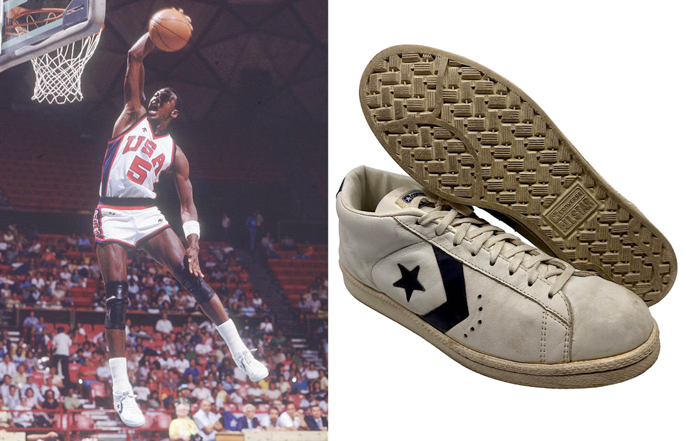 Michael Jordan's Converse All Stars from the 1984 Olympic Trials