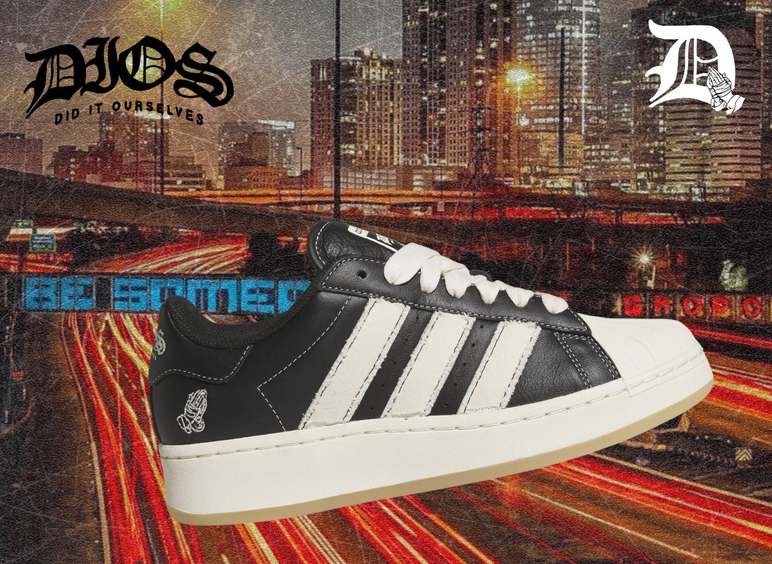 DIOS Channels Houston's Spirit on the adidas Superstar XLG – SoleSavy